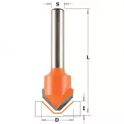 Фреза пазовая c углом 135гр. (ALUCOBOND) S=8 D=18x3,3