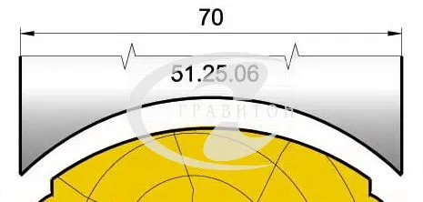 51.25.06 Ножи профильные поручень L=70 мм.