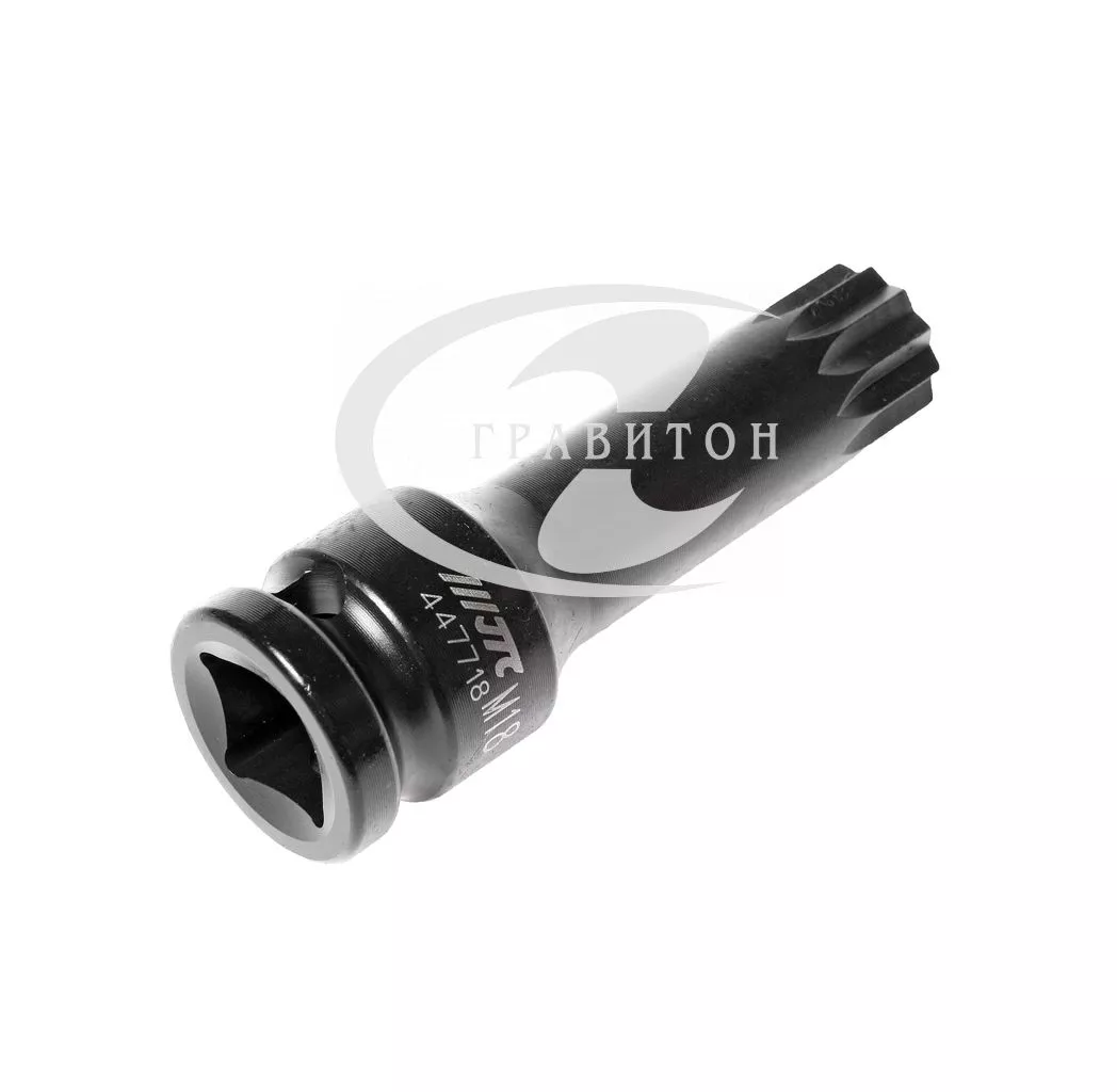 Головка торцевая ударная SPLINE 1/2'' x M18 длина 78мм JTC/1