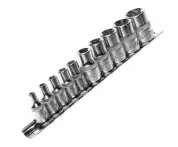 Набор головок торцевых TORX 1/4-3/8", E4-E18 10 предметов JTC /1/10/40