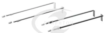 51481  Релинги 450 мм, для системы Multiech + держатель фасада (компл.)