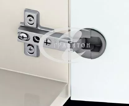 Петля STAR MINI изгиб 0 мм, для стеклянных, накладных дверей SAMET