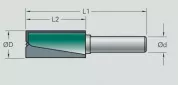 50502116 Фреза концевая VHW 8.0*60/30*8 Z=2+1 Leuco