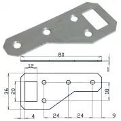 Навесная пластина универсальная