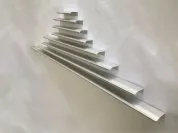 Ручка торцевая закругленная 2*224/600, ширина 40 мм (180), алюминий