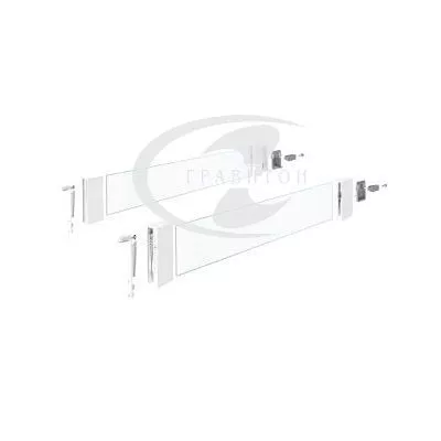 Комплект надставок на боковину DesignSide InnoTech Atira, 470 на 144, стекло, прозрачный/белый