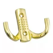 Крючок ALBA K2342 2-х рожковый, золото