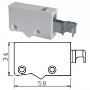 Подвеска регулируемая универсальная (белая), уп 200шт