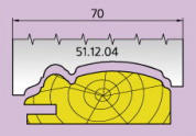 51.12.04 Нож профильный L=70mm Иберус