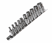 Набор головок торцевых TORX 1/4-3/8", E4-E18 10 предметов JTC /1/10/40