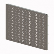 Панель перфорированная 590х479 мм, серая