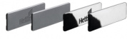 Заглушка. для ящика InnoTech с логотипом Hettich, пластик, серая / под хром