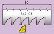 51.21.03 Ножи профильные штапик L=80 мм.