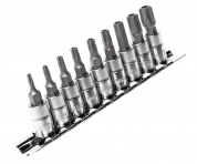 Набор насадок TORX 5-гранных 1/4" TS10H-TS50H 9шт JTC /1/10/60