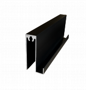 Горизонталь нижняя (широкая) Черный L= 5.4м. slim (10 шт)