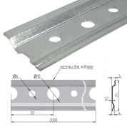 Крепежная полоса анодированная 2м.