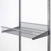Полка-корзина проволочная 438х607 мм, серая