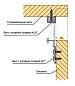 Соединительная стяжка для кроватей, 130 мм, элемент с крюками 2 1201150205